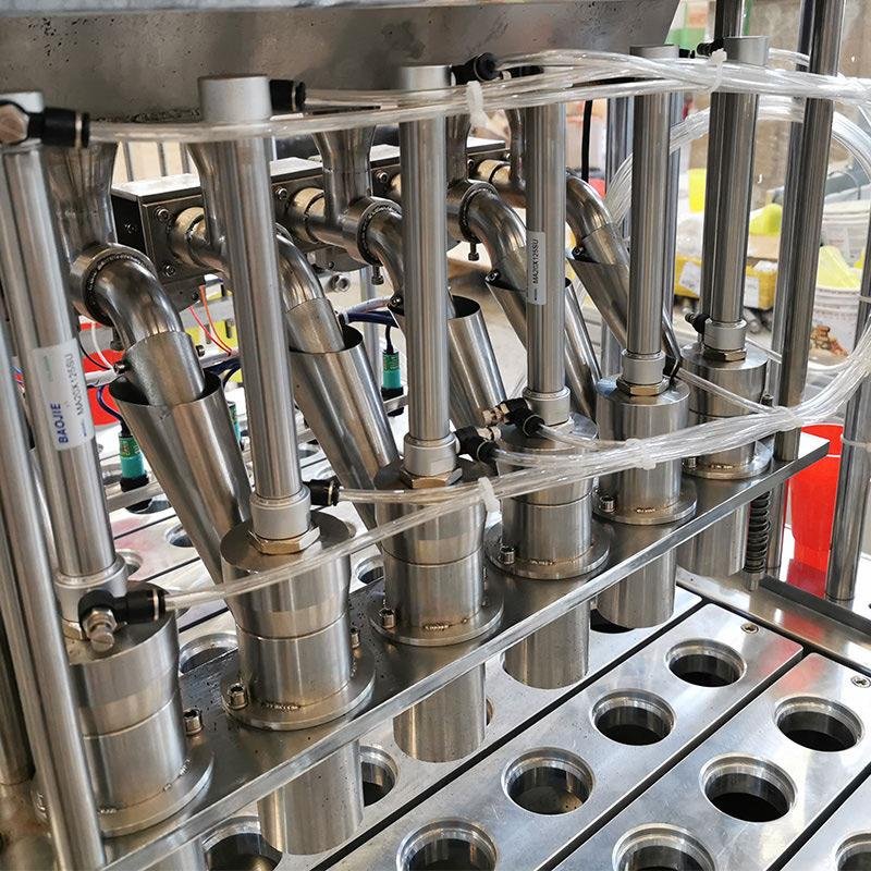 Cup filler collar type machine thumbnail 4